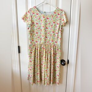 NEW Matilda Jane Poppy Field Floral Romantic Print Scallop Dress size 8 Medium
